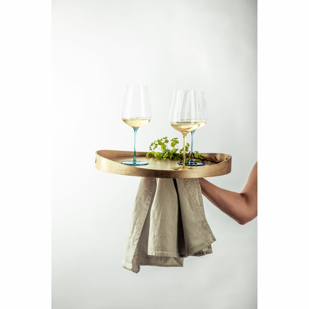 Eisch Allroundgläser Inspire Sensisplus, 2er Set, Weißweinglas, Weinglas, Kristallglas, Aqua, 580 ml, 15437032