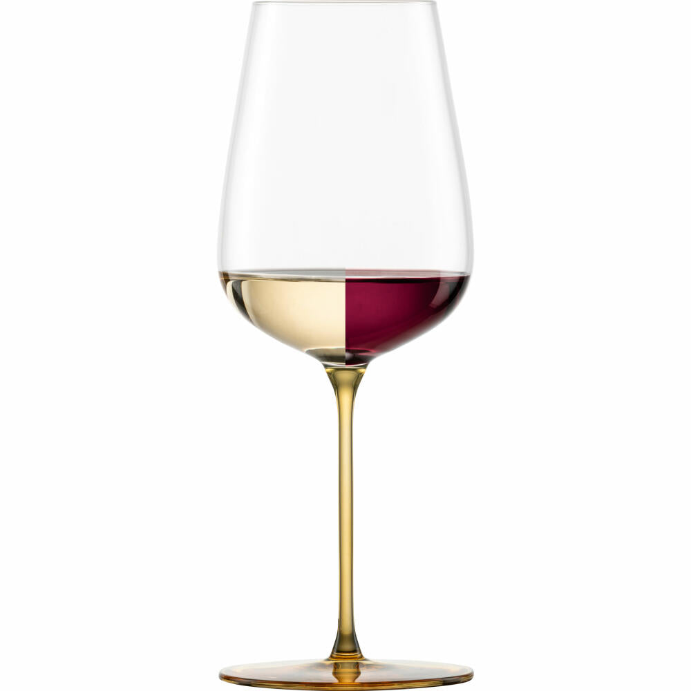 Eisch Allroundgläser Inspire Sensisplus, 2er Set, Weißweinglas, Weinglas, Kristallglas, Amber, 580 ml, 15437033