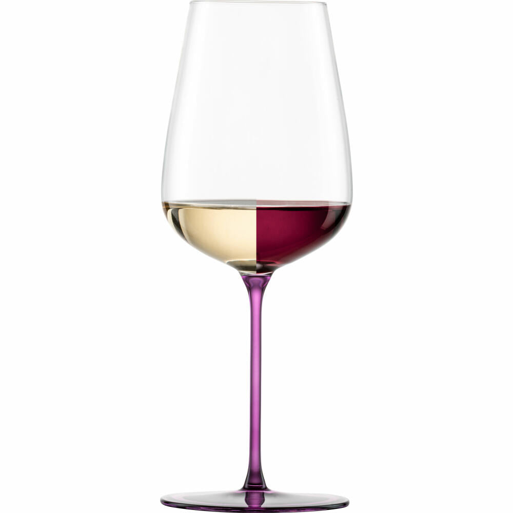 Eisch Allroundgläser Inspire Sensisplus, 2er Set, Weißweinglas, Weinglas, Kristallglas, Malve, 580 ml, 15437034
