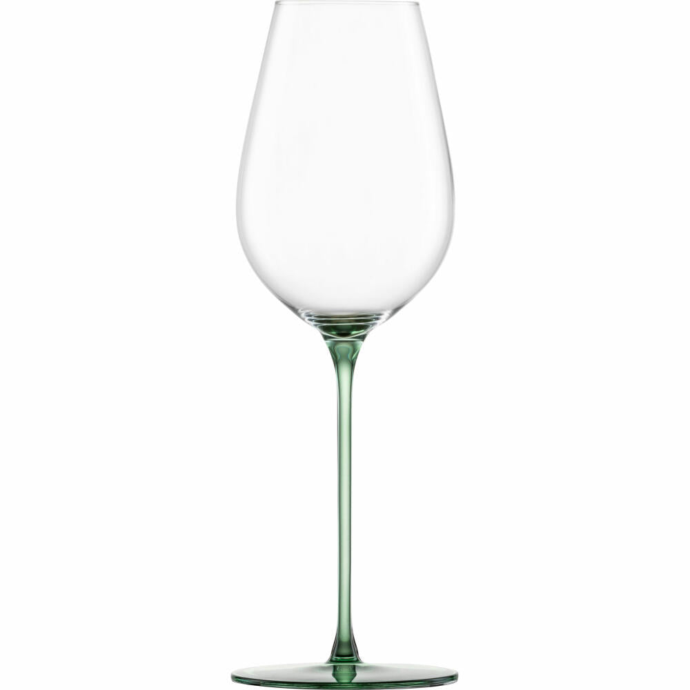 Eisch Allroundgläser Inspire Sensisplus, 2er Set, Champagnerglas, Weinglas, Kristallglas, Grün, 400 ml, 15437070
