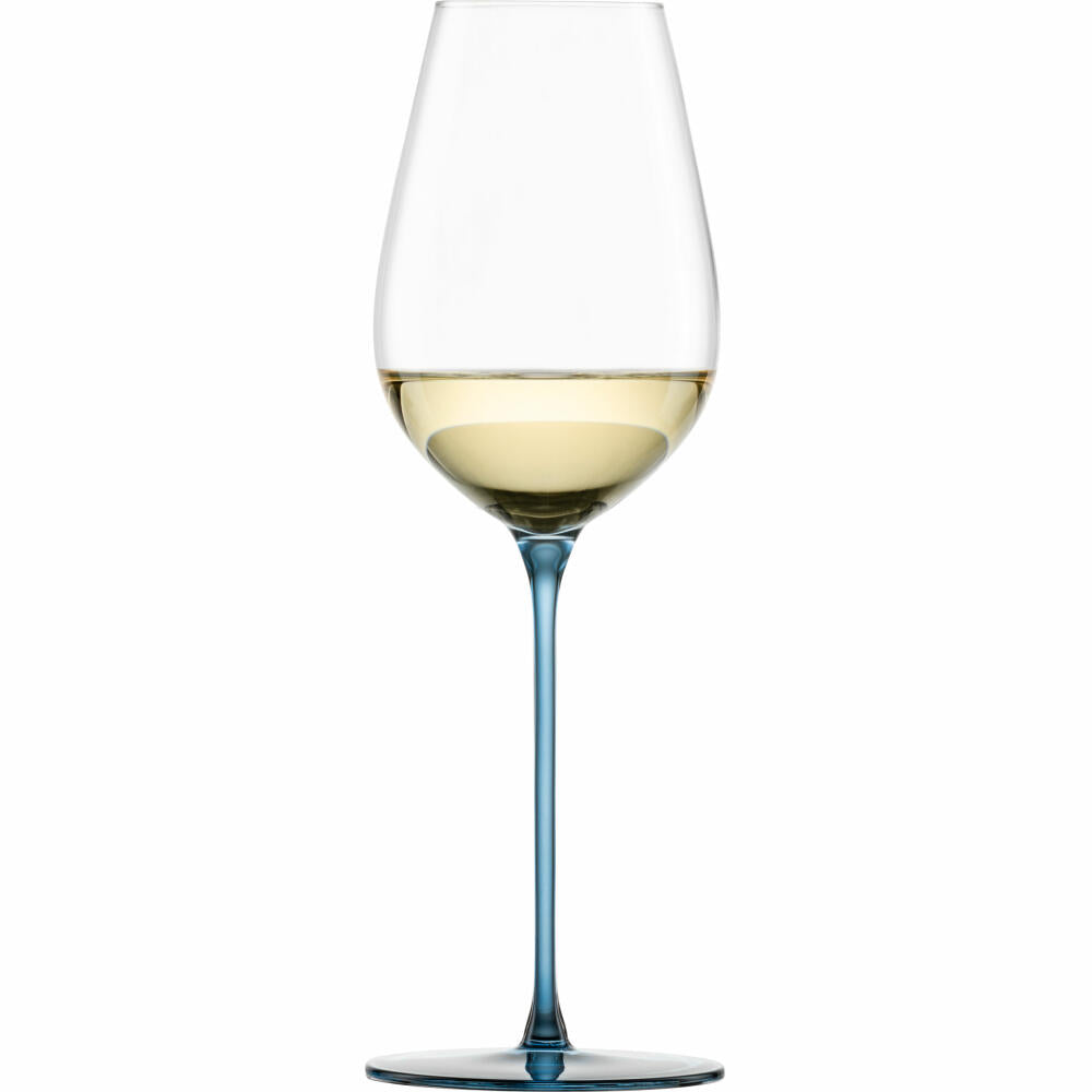 Eisch Allroundgläser Inspire Sensisplus, 2er Set, Champagnerglas, Weinglas, Kristallglas, Blau, 400 ml, 15437071