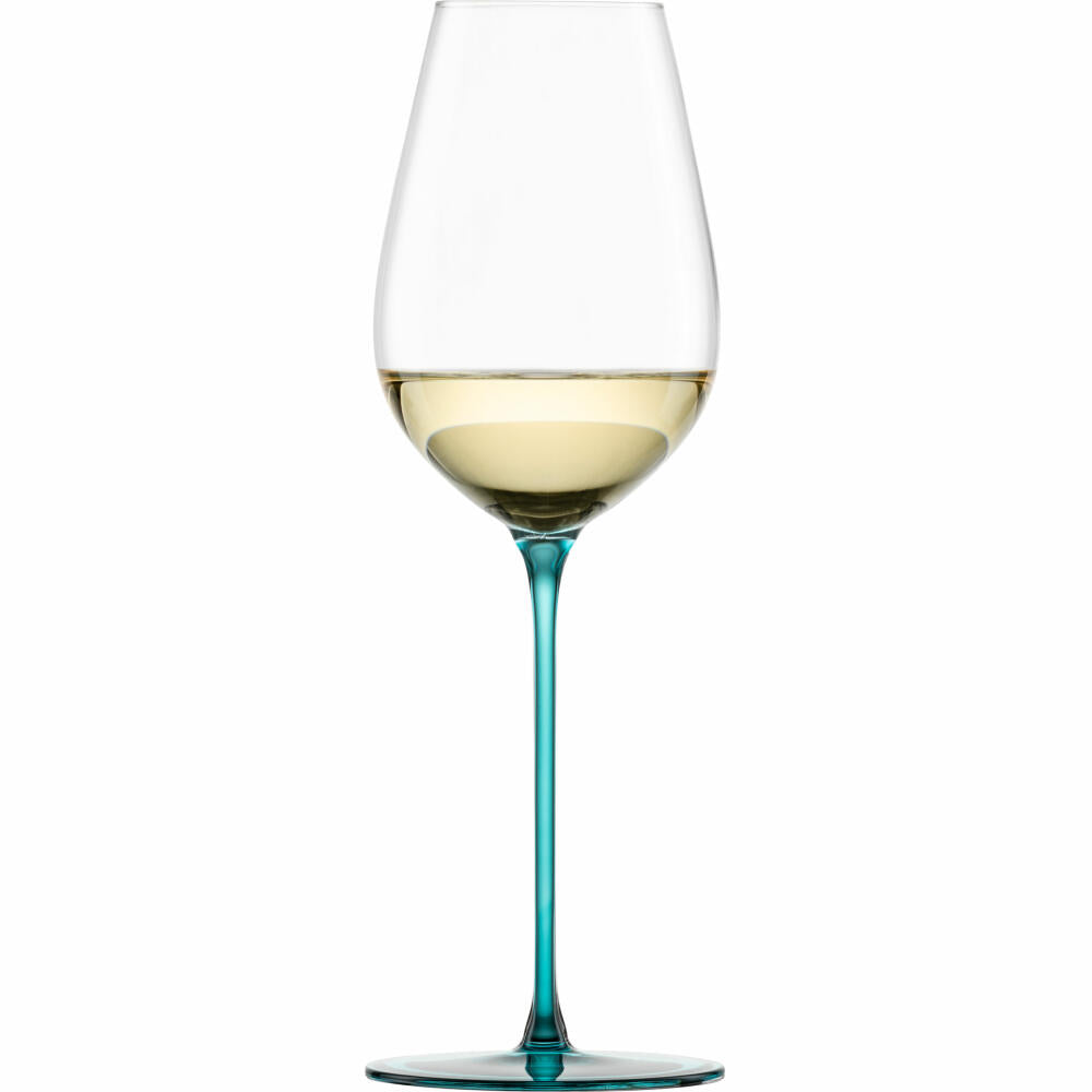 Eisch Allroundgläser Inspire Sensisplus, 2er Set, Champagnerglas, Weinglas, Kristallglas, Aqua, 400 ml, 15437072