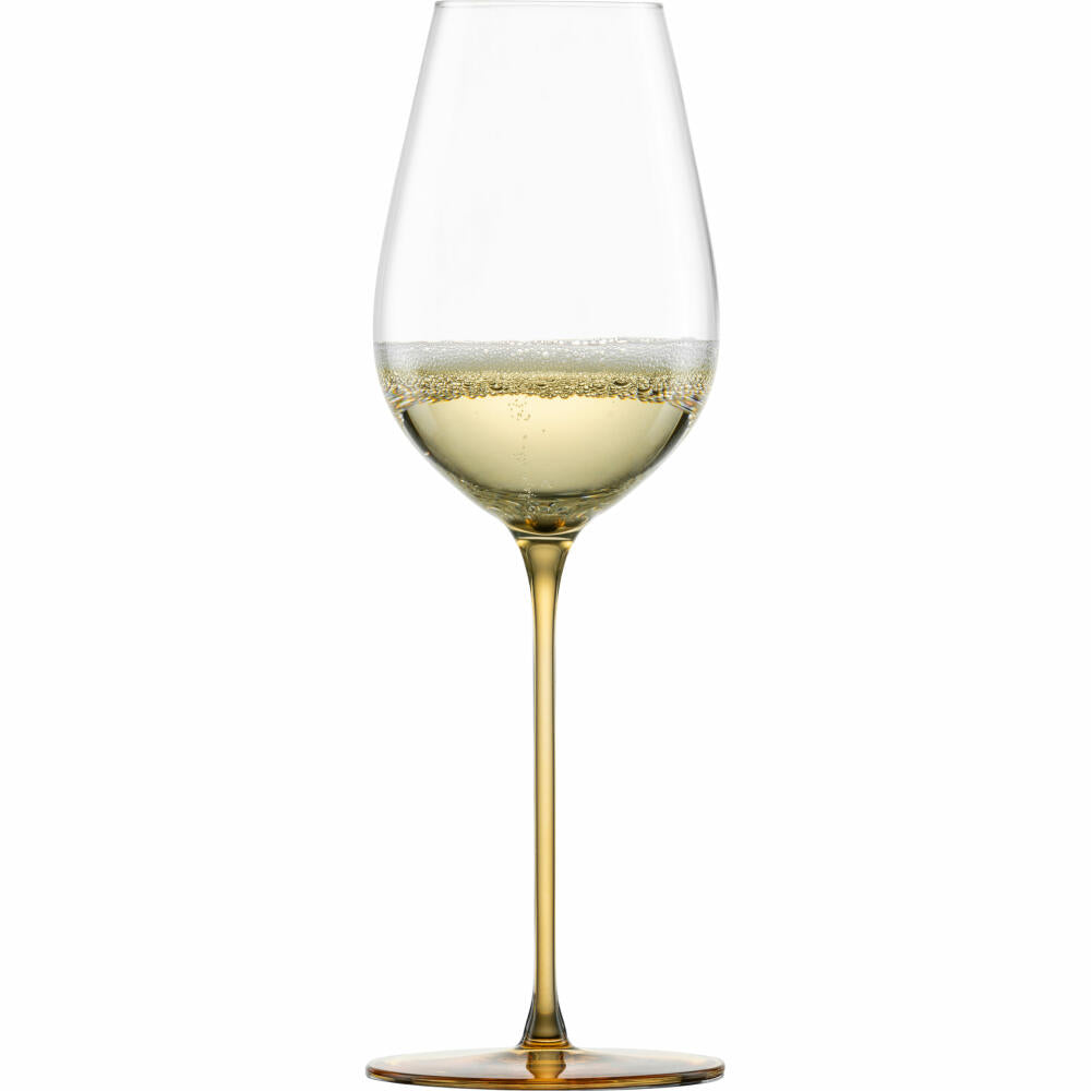Eisch Allroundgläser Inspire Sensisplus, 2er Set, Champagnerglas, Weinglas, Kristallglas, Amber, 400 ml, 15437073