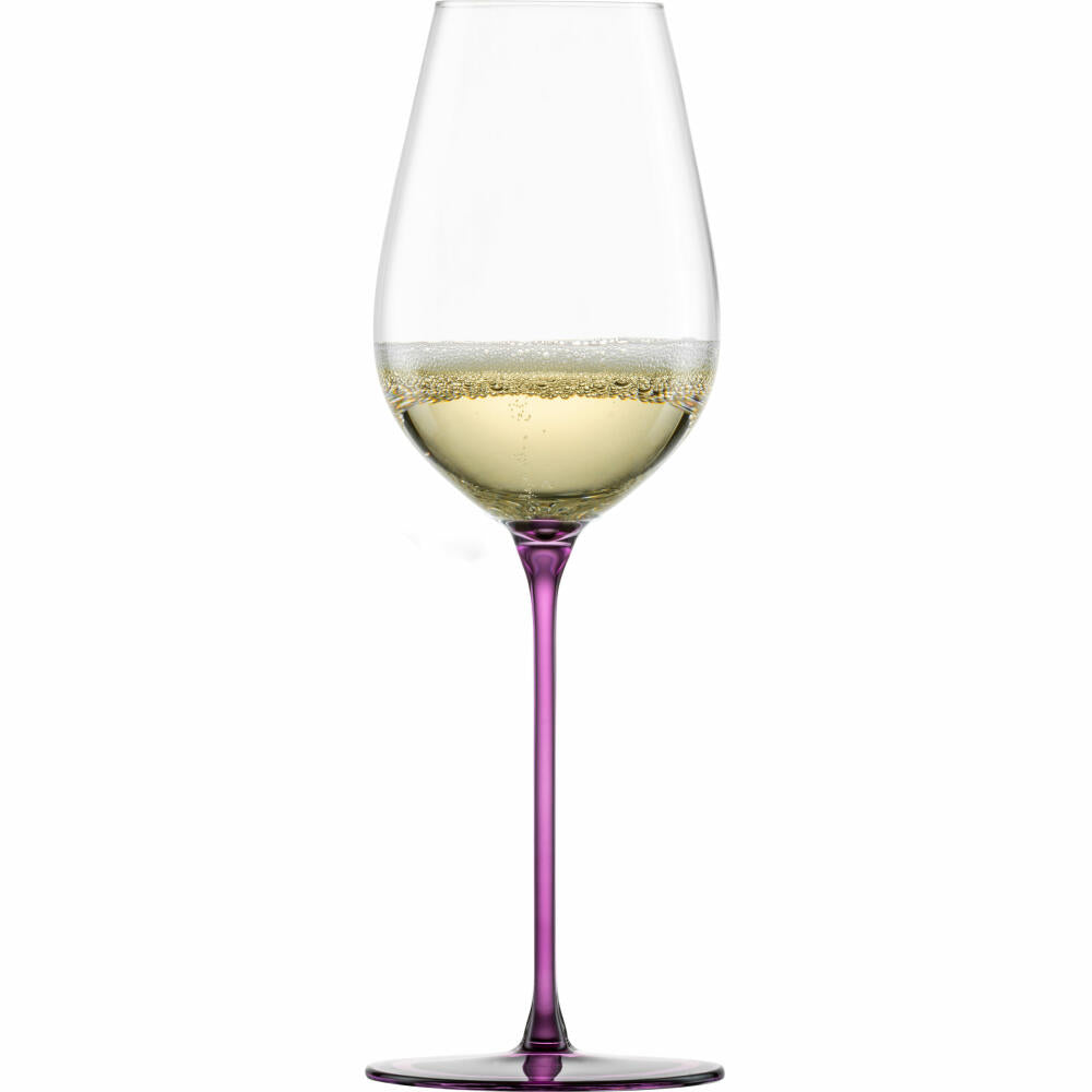 Eisch Allroundgläser Inspire Sensisplus, 2er Set, Champagnerglas, Weinglas, Kristallglas, Malve, 400 ml, 15437074