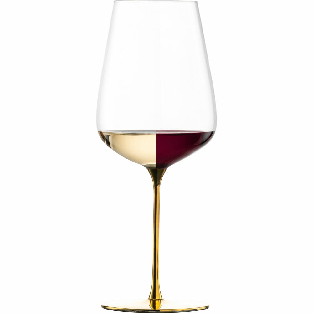 Eisch Allroundgläser Essenca Sensisplus, 2er Set, Rotweinglas, Weinglas, Kristallglas, Goldfarben, 740 ml, 15434020