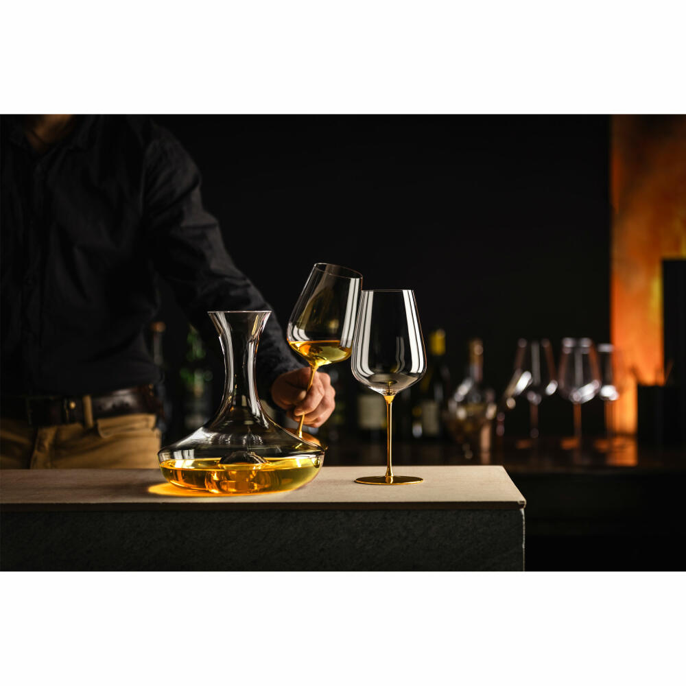 Eisch Allroundgläser Essenca Sensisplus, 2er Set, Rotweinglas, Weinglas, Kristallglas, Goldfarben, 740 ml, 15434020