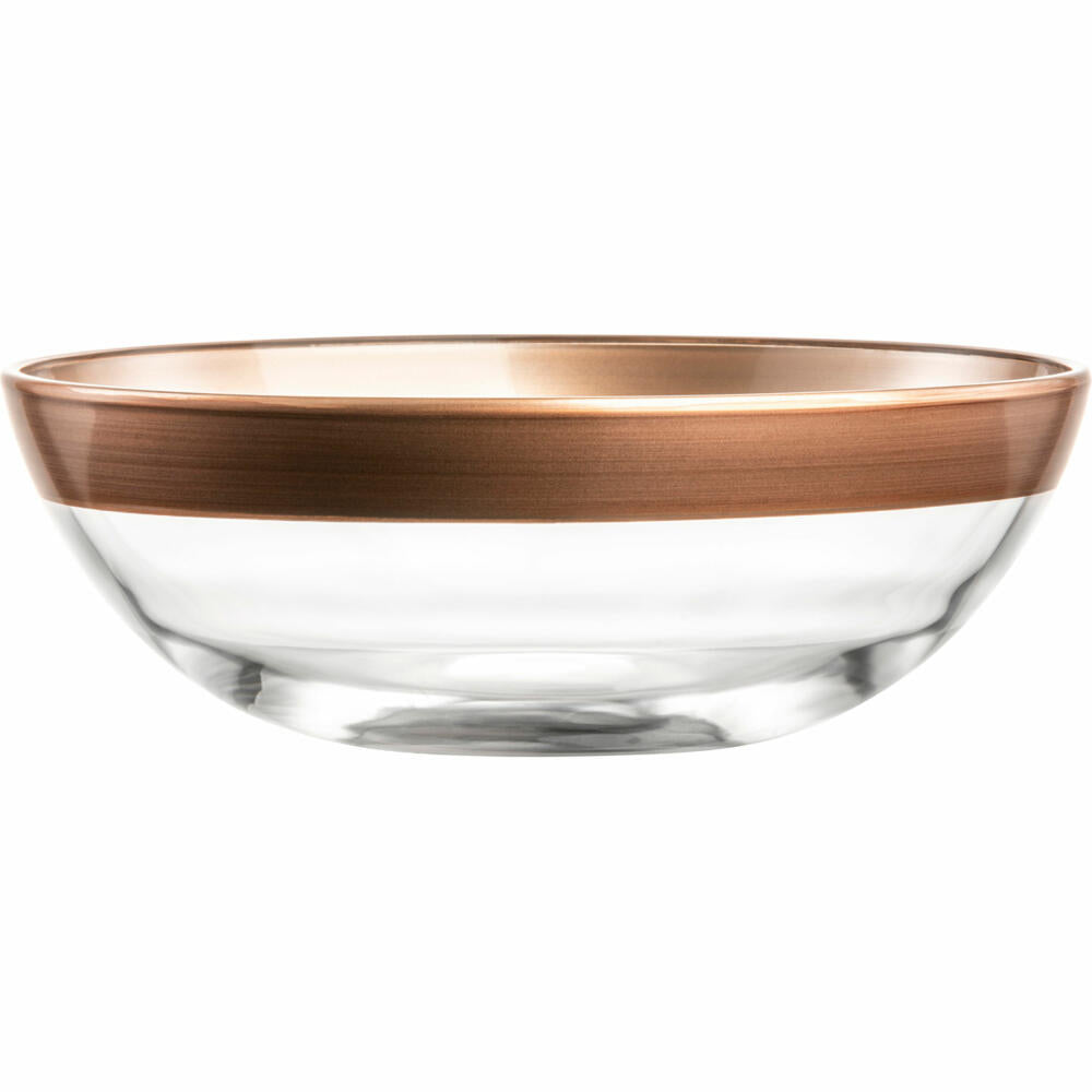 Eisch Schalen Kaya Copper, 2er Set, Dessertschale, Salatschale, Schale, Kristallglas, Kupfer, Ø 17 cm, 77356717