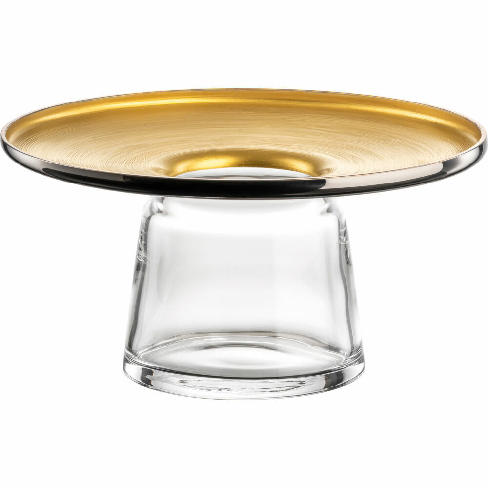 Eisch Vase Haptics, Blumenvase, Dekovase, Kristallglas, Gold / Platin, H 17.5 cm, 78469817