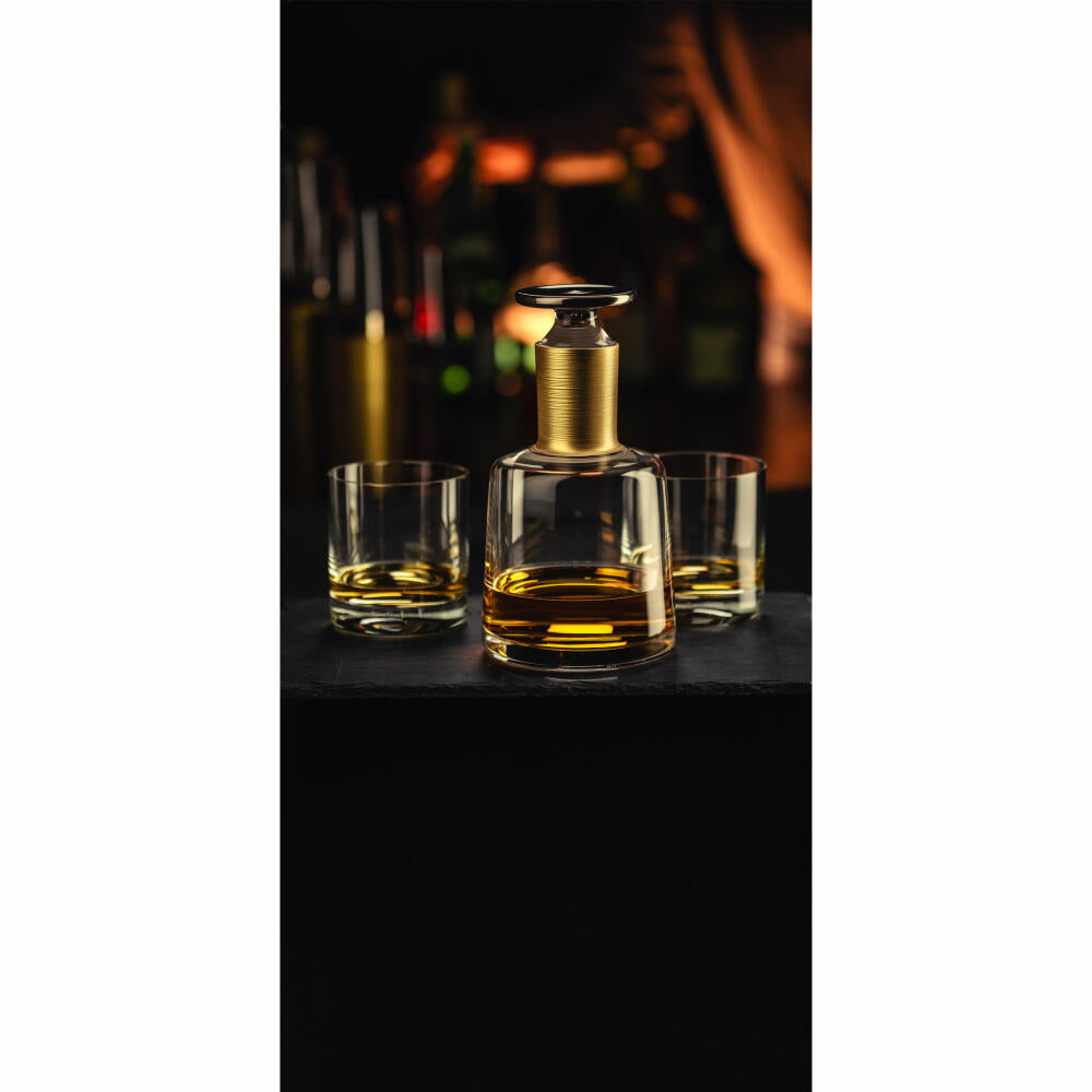 Eisch Whisky Karaffe Haptics, No Drop, Whiskykaraffe, Kristallglas, Gold / Platin, 0.75 L, 78489908