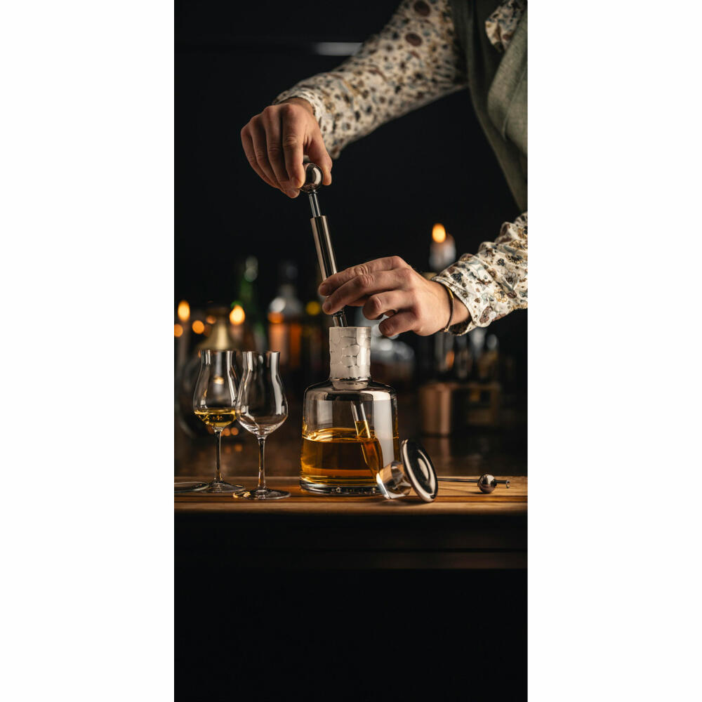 Eisch Whisky Karaffe Hamilton, No Drop, Whiskykaraffe, Kristallglas, Matt Platin, 0.75 L, 78189908