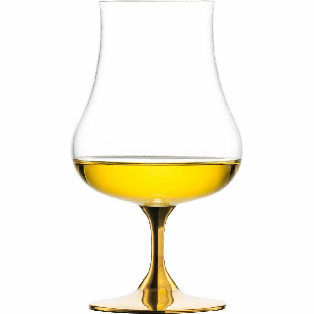 Eisch Universal Spirituosenglas Gentleman, mit Aromadeckel, Cognacglas, Whiskyglas, Gold, 220 ml, 86551214