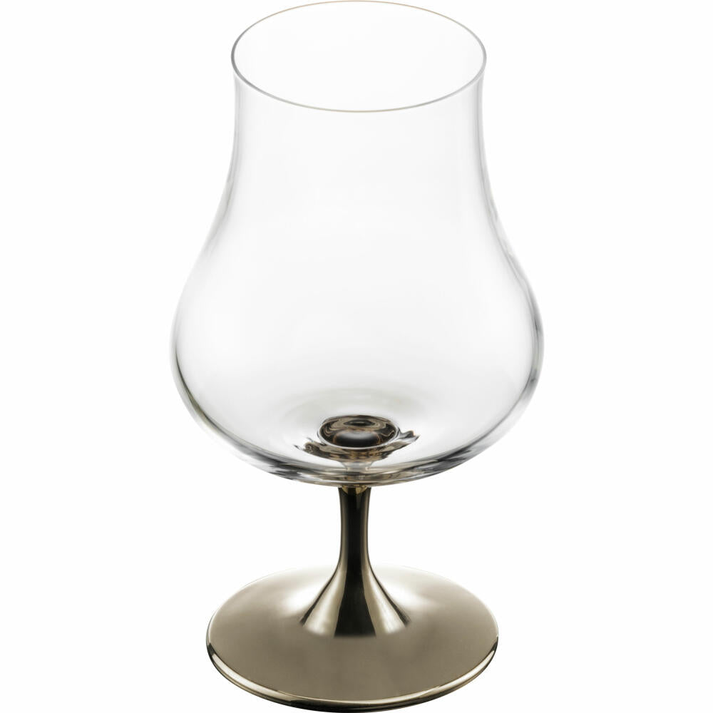 Eisch Universal Spirituosenglas Gentleman, mit Aromadeckel, Cognacglas, Whiskyglas, Platin, 220 ml, 86551215