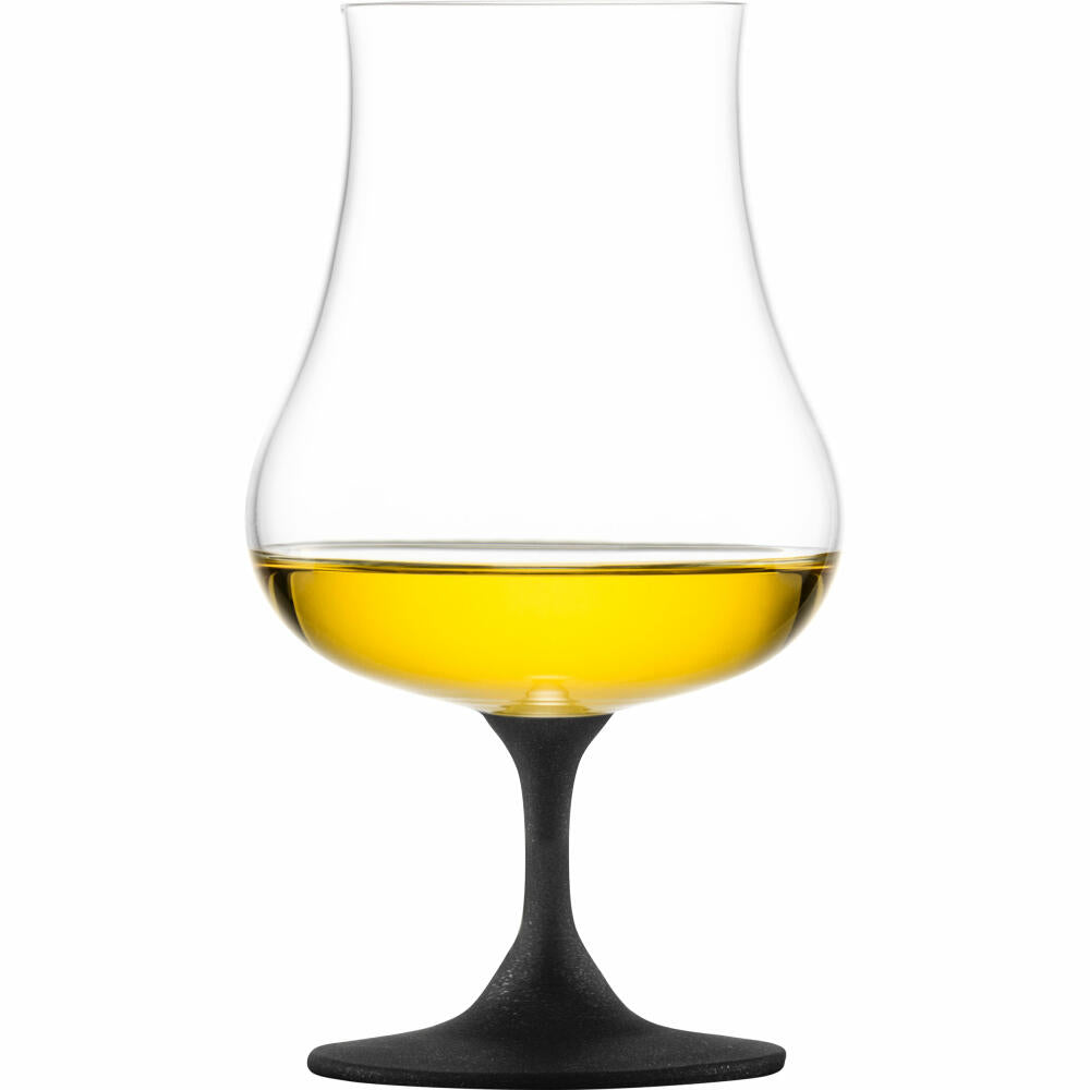 Eisch Universal Spirituosenglas Gentleman, mit Aromadeckel, Cognacglas, Whiskyglas, Schwarz, 220 ml, 86551216