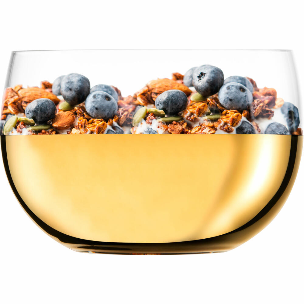 Eisch Dessertschalen 2er Set Gem, Dessertschale, Dessert Schale, Müslischale, Kristallglas, Gold, Ø 9.2 cm, 30031011