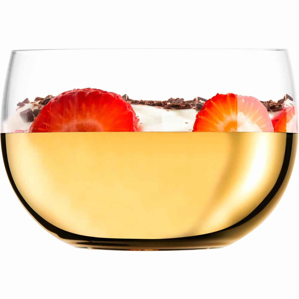 Eisch Dessertschalen 2er Set Gem, Dessertschale, Dessert Schale, Müslischale, Kristallglas, Gold, Ø 9.2 cm, 30031011