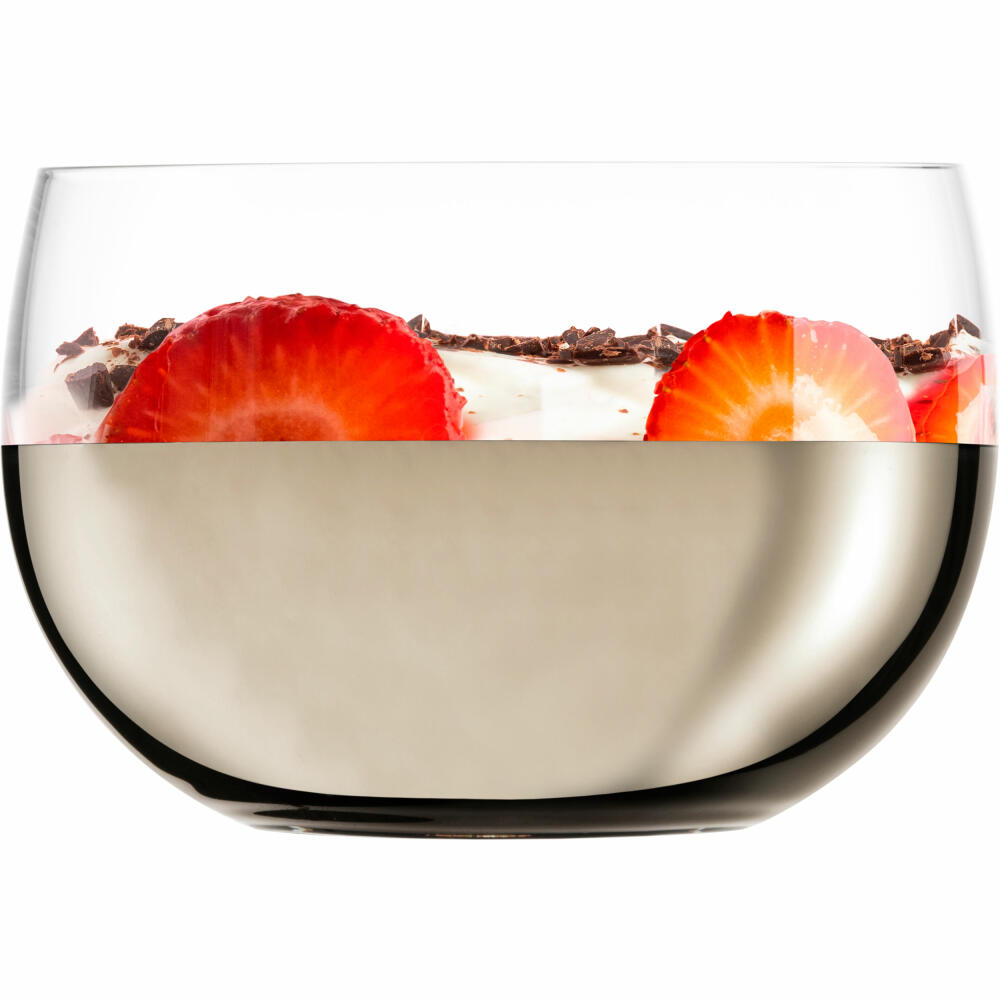Eisch Dessertschalen 2er Set Gem, Dessertschale, Dessert Schale, Müslischale, Kristallglas, Platin, Ø 9.2 cm, 30031012