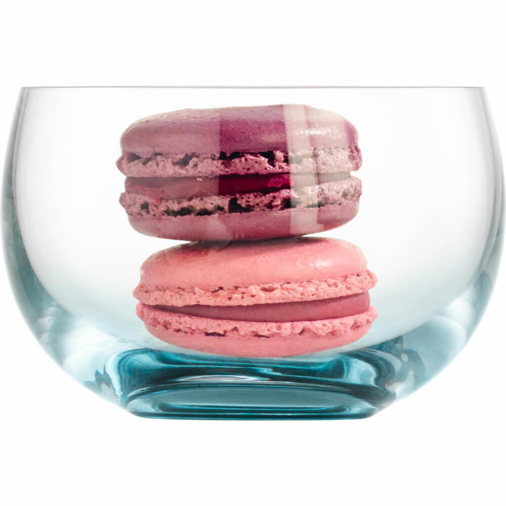 Eisch Dessertschalen 2er Set Gem, Dessertschale, Dessert Schale, Müslischale, Kristallglas, Aqua, Ø 9.2 cm, 30031014