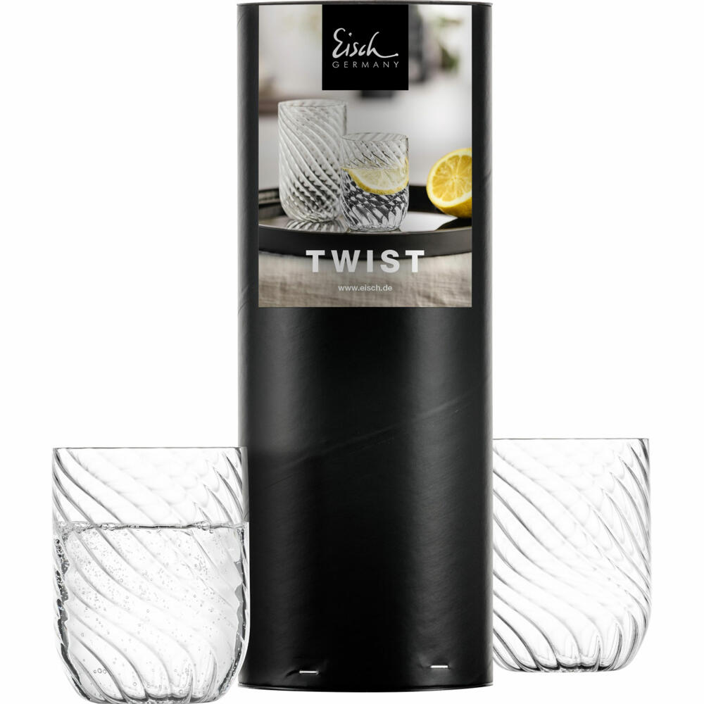 Eisch Becher Twist, 2er Set, Trinkbecher, Trinkglas, Wasserglas, Kristallglas, 270 ml, 78913391