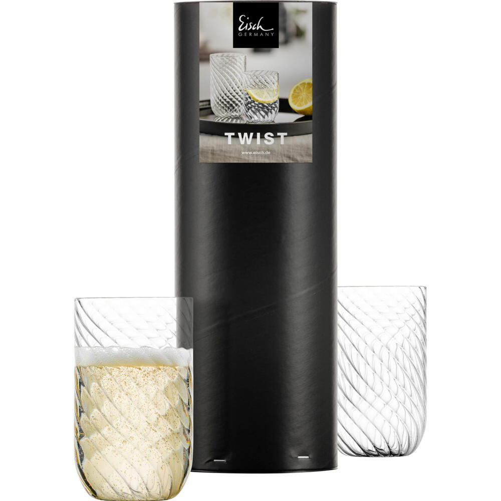 Eisch Becher Twist, 2er Set, Trinkbecher, Trinkglas, Wasserglas, Kristallglas, 360 ml, 78913393