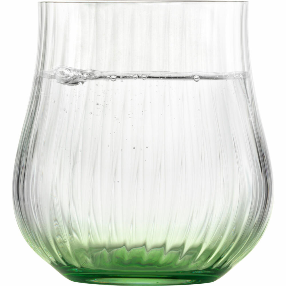 Eisch Allround Becher Rising, 2er Set, Trinkbecher, Trinkglas, Gläser, Kristallglas, Dunkelgrün, 400 ml, 78711317