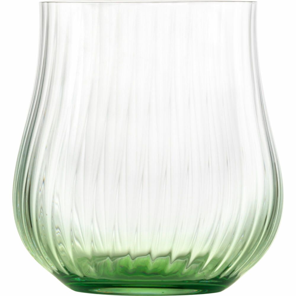 Eisch Allround Becher Rising, 2er Set, Trinkbecher, Trinkglas, Gläser, Kristallglas, Dunkelgrün, 400 ml, 78711317