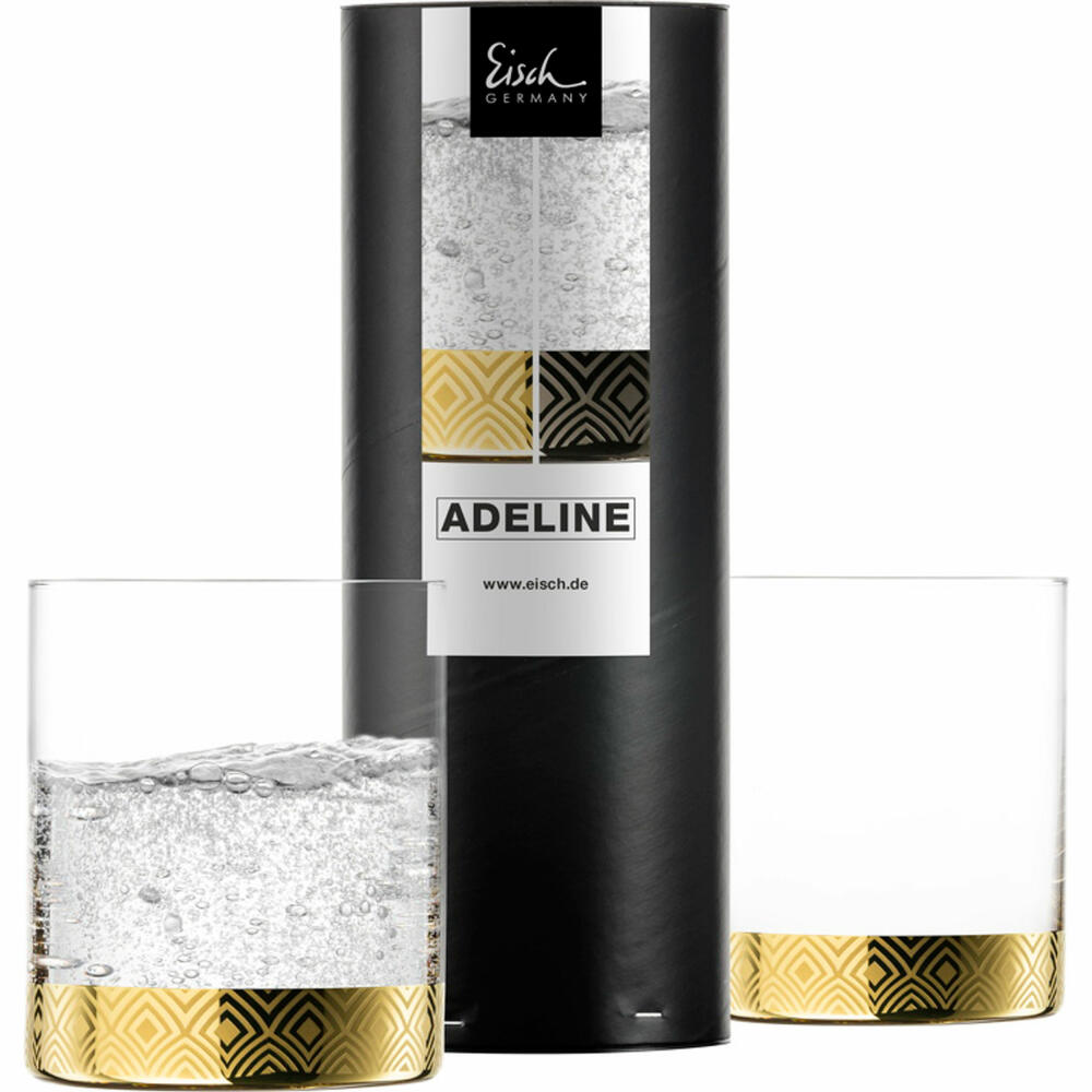 Eisch Becher Adeline, 2er Set, Wasserglas, Trinkglas, Glas, Gold, 440 ml, 15691089