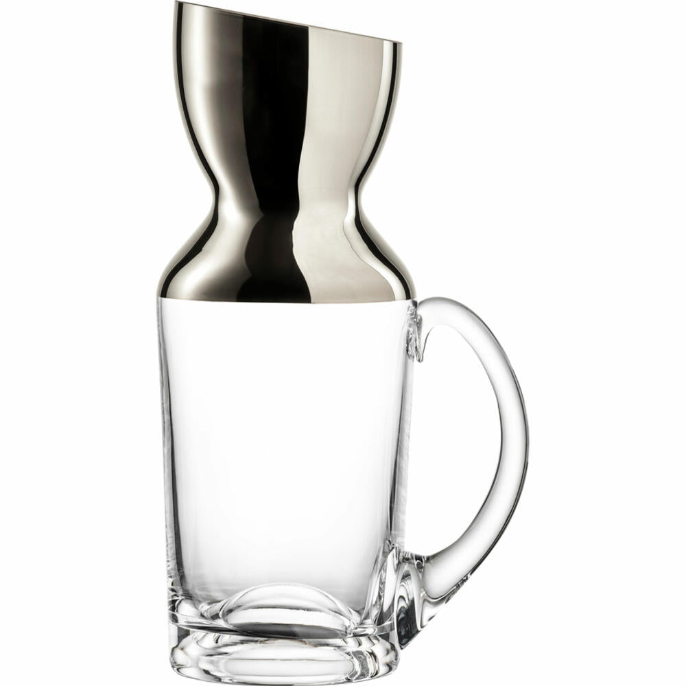 Eisch Krug No Drop, Glaskrug, Wasserkrug, Weinkrug, Karaffe, Kristallglas, Platin, 1 L, 30161611