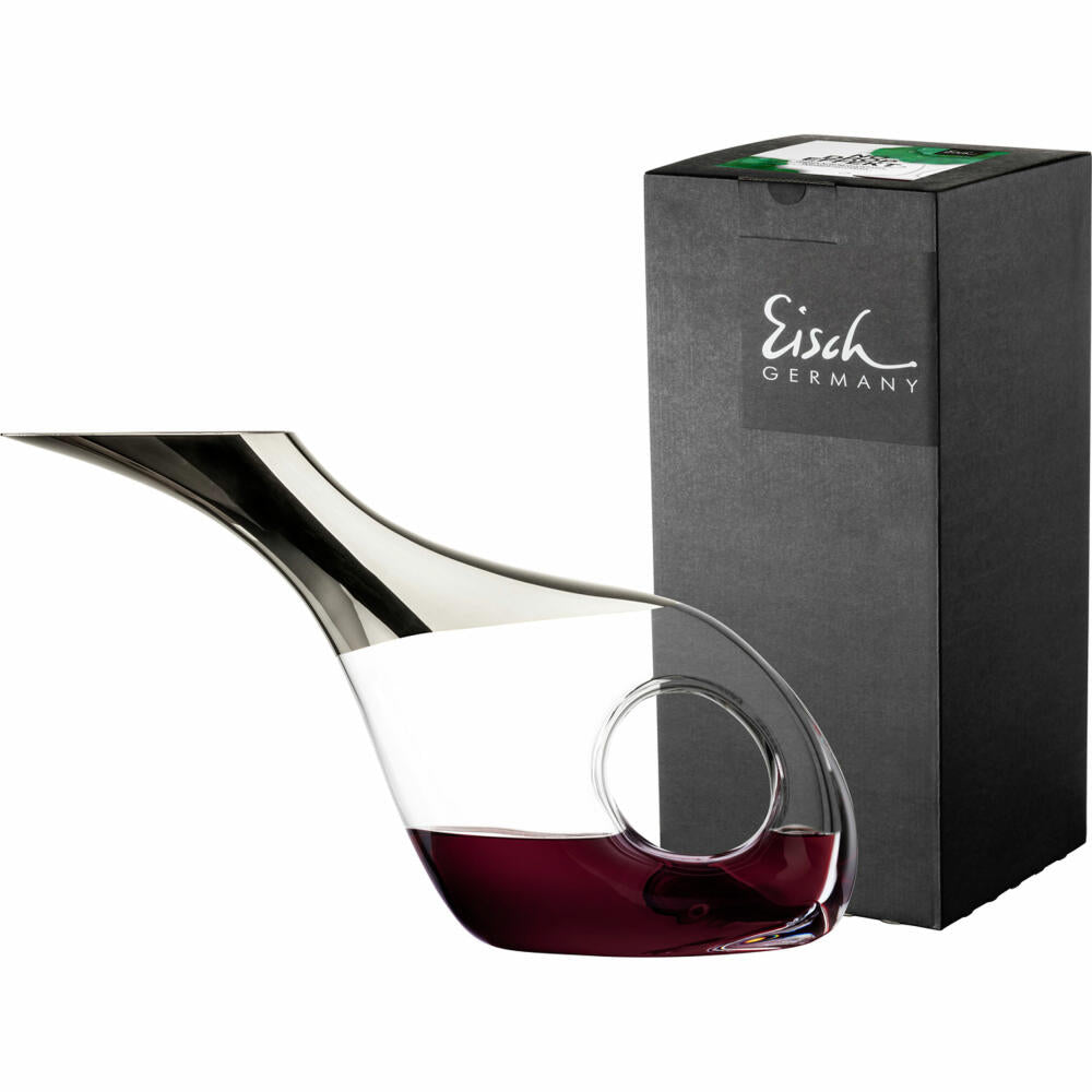 Eisch Dekantierente No Drop, Dekanter, Dekantierkaraffe, Kristallglas, Platin, 750 ml, 30175516
