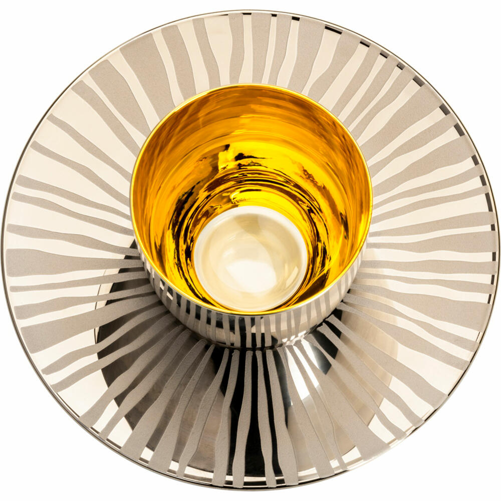 Eisch Espressoglas Cosmo Collect, mit Untersetzer, Espressotasse, Kristallglas, Sun Platinum, 100 ml, 70510924