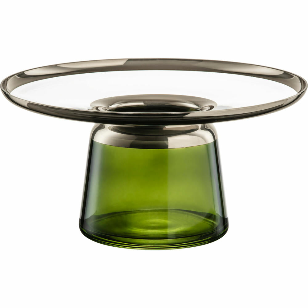 Eisch Vase Liv, Dekovase, Blumenvase, Tischvase, Glas, Grün, H 34.5 cm, 79069817