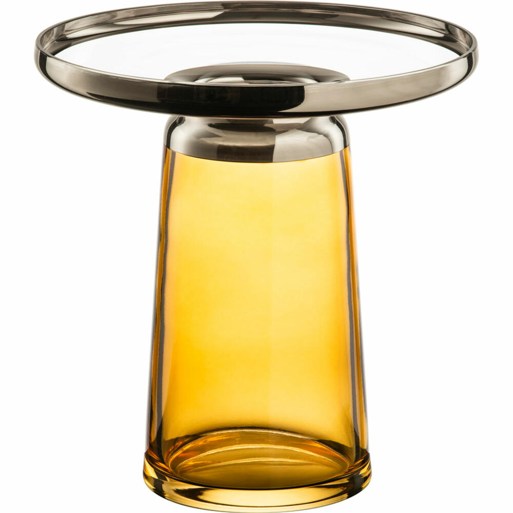 Eisch Vase Liv, Dekovase, Blumenvase, Tischvase, Glas, Amber, H 29 cm, 79069831