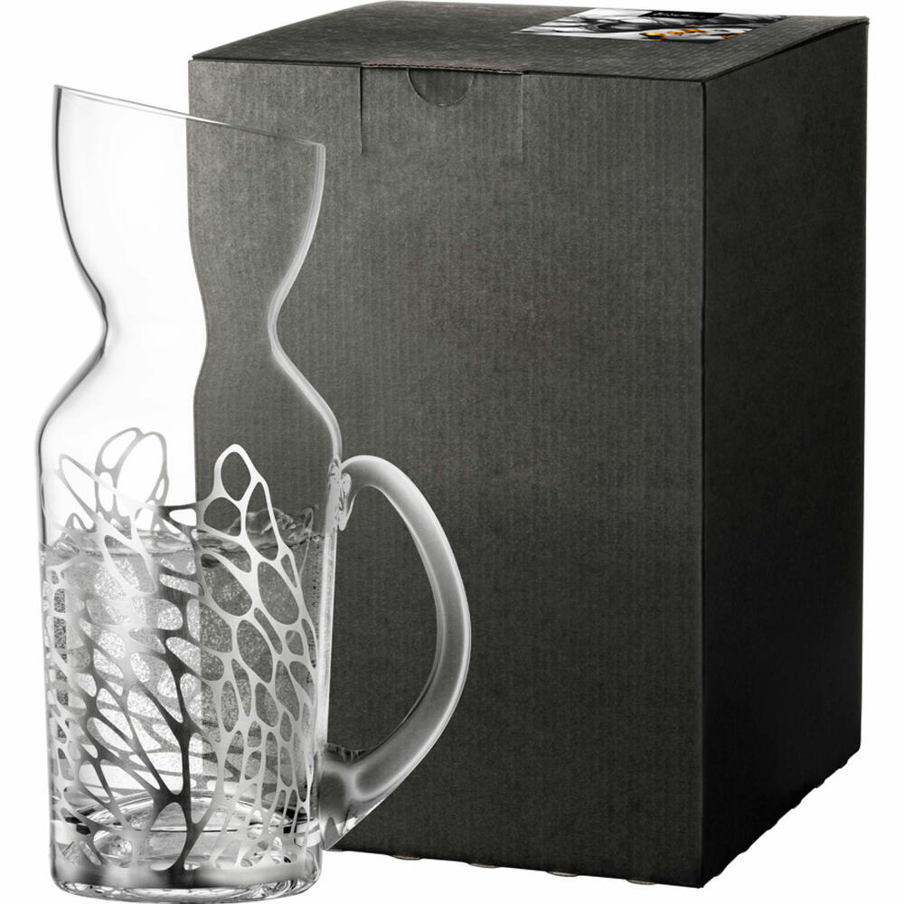 Eisch Krug Net, Glaskrug, Wasserkrug, Weinkrug, Karaffe, Kristallglas, Silber, 1 L, 79161610
