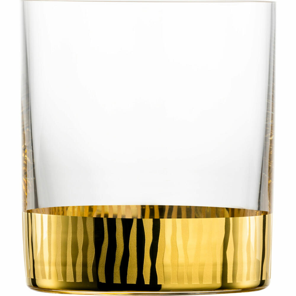 Eisch Whiskygläser Elior 2er Set Whiskyglas, Tumbler, Whiskybecher, Kristallglas, Gold, 320 ml, 79255115