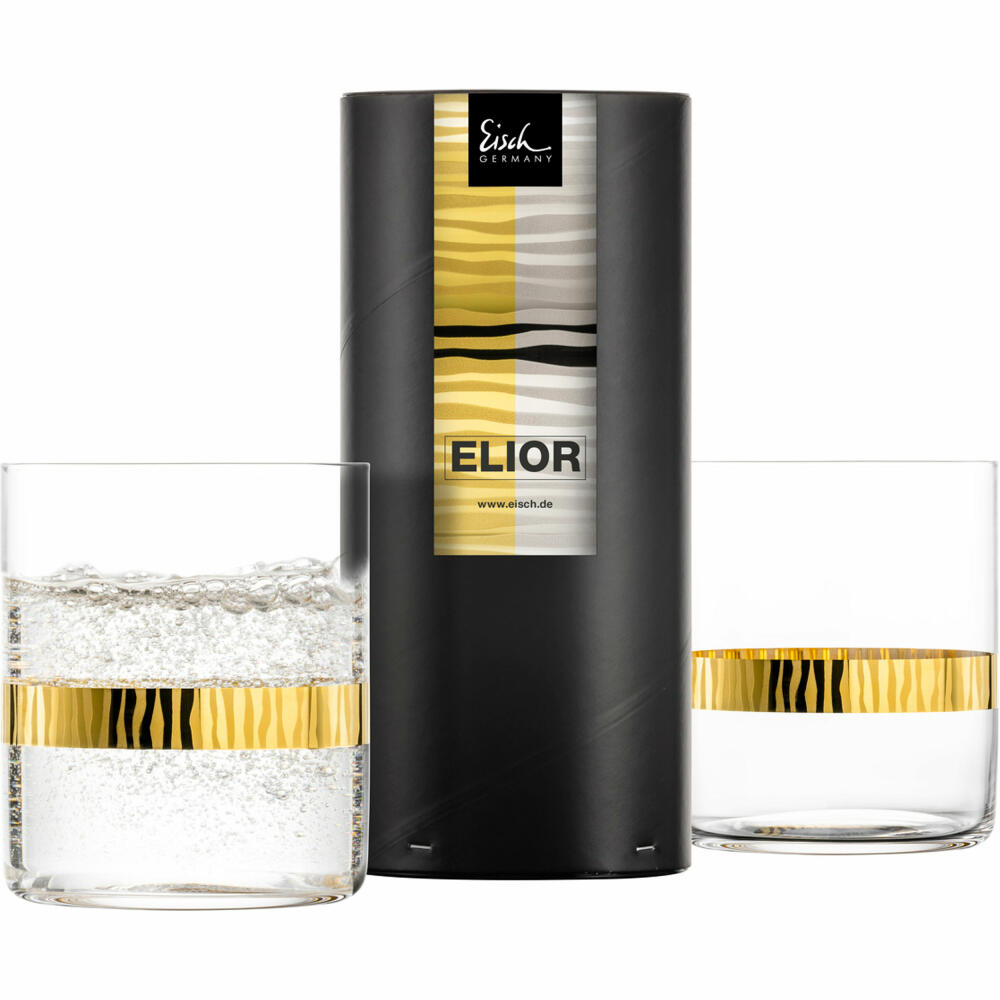 Eisch Becher Elior, 2er Set, Wasserglas, Trinkglas, Kristallglas, Gold, 430 ml, 79256991