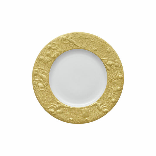 Rosenthal Frühstücksteller Zauberflöte Sarastro, Porzellan, Gold, 22 cm, 11260-206503-10219