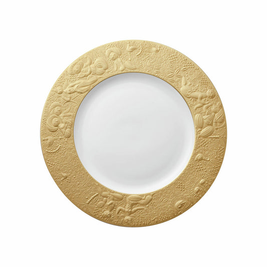 Rosenthal Speiseteller Zauberflöte Sarastro, Porzellan, Gold, 27 cm, 11260-206503-10225