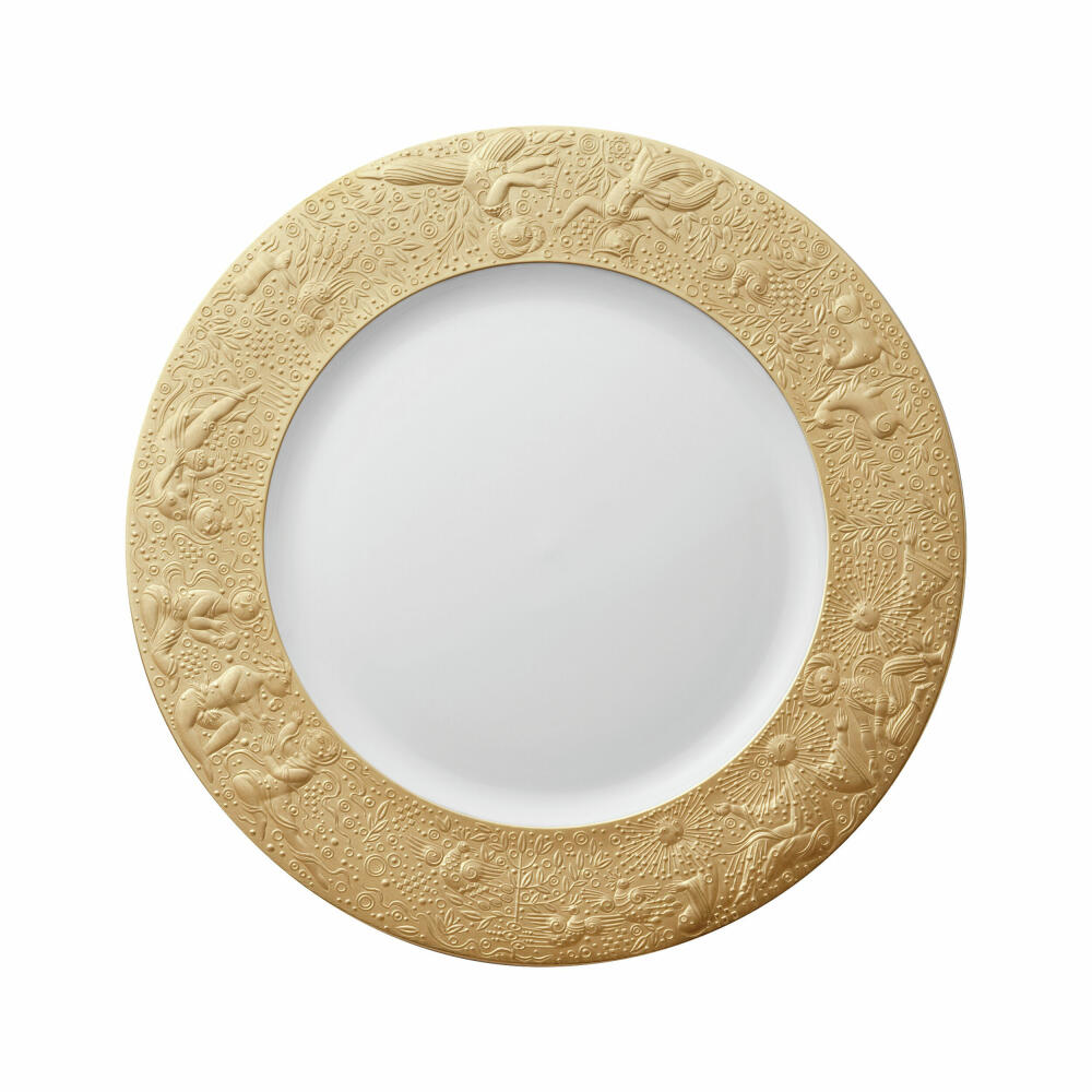 Rosenthal Platzteller Zauberflöte Sarastro, Porzellan, Gold, 29 cm, 11260-206503-10228