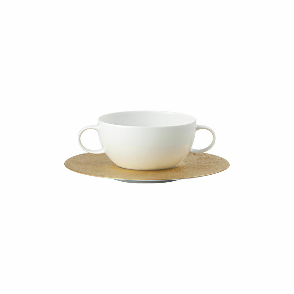 Rosenthal Suppentasse Zauberflöte Sarastro mit Untertasse, Porzellan, Gold, 360 ml, 11260-206503-10420