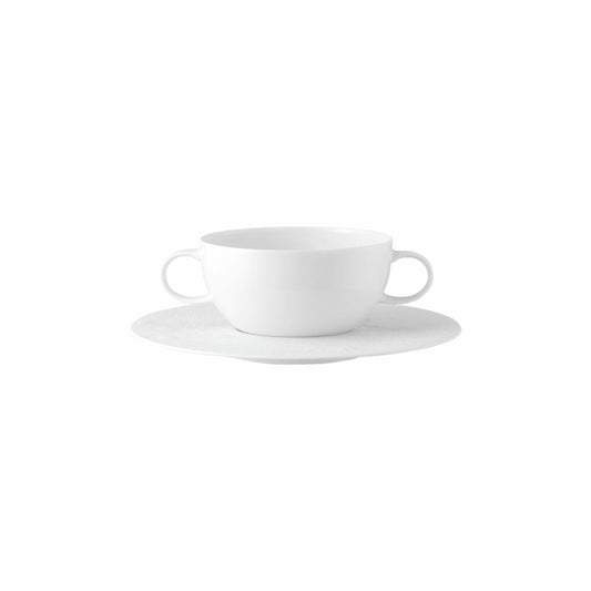Rosenthal Suppentasse Zauberflöte mit Untertasse, Porzellan, Weiß, 360 ml, 11260-306500-10420