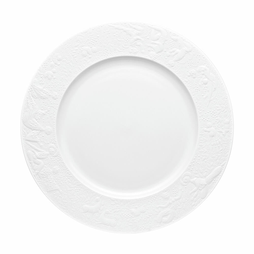 Rosenthal Servierplatte Zauberflöte rund, Porzellan, Weiß, 31.5 cm, 11260-306500-12430