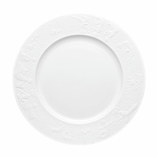 Rosenthal Servierplatte Zauberflöte rund, Porzellan, Weiß, 31.5 cm, 11260-306500-12430