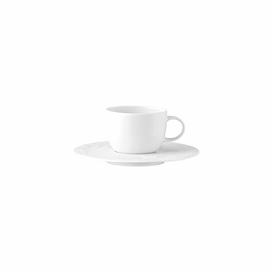 Rosenthal Espresso-Mokka-Tasse Zauberflöte mit Untertasse, Porzellan, Weiß, 100 ml, 11260-306500-14720