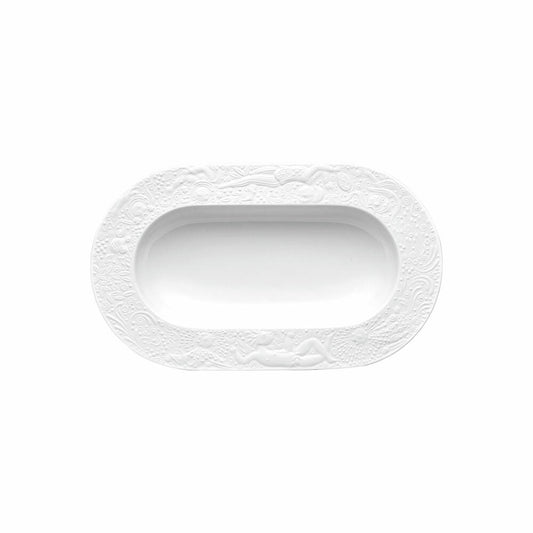 Rosenthal Beilagenplatte Zauberflöte, Porzellan, Weiß, 24 x 14 cm, 11260-306500-15323