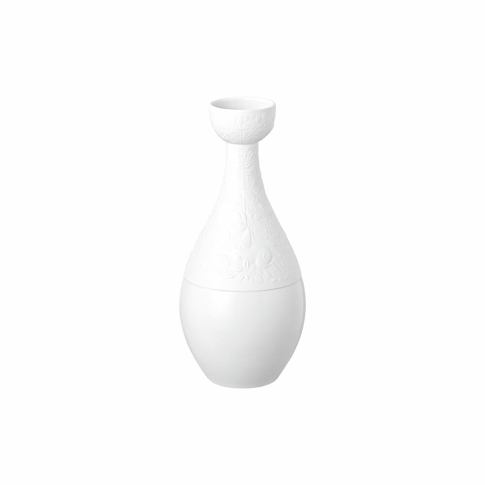 Rosenthal Vase Zauberflöte, Dekovase, Porzellan, Weiß, 22 cm, 11260-306500-26022