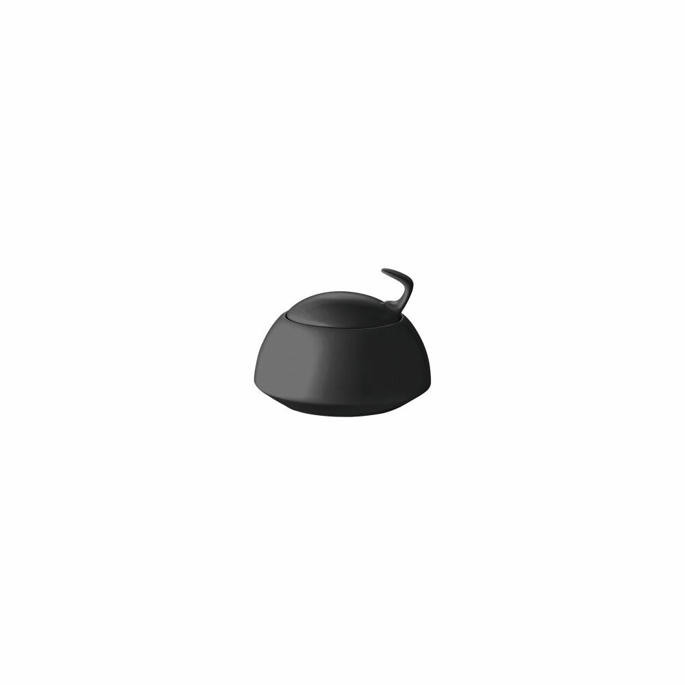Rosenthal Zuckerdose TAC Gropius Black für 6 Personen, Porzellan, Schwarz, 11280-105000-14330