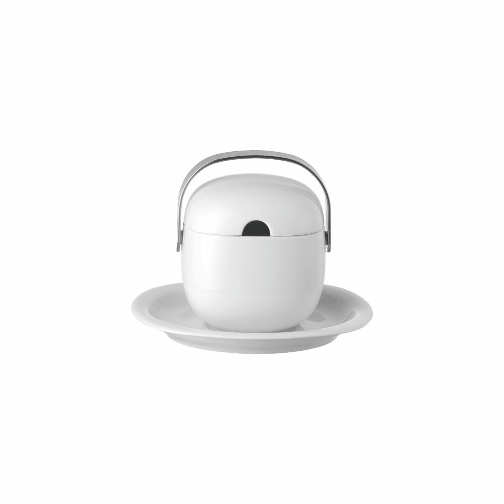 Rosenthal Sauciere Suomi mit Unterteller, Porzellan, Weiß, 520 ml, 17000-800001-11624