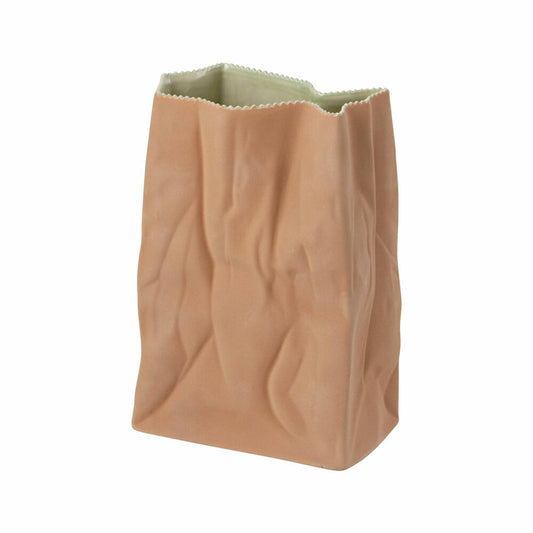 Rosenthal Tütenvase, Dekovase, Keramik, Hellbraun, 28 cm, 23500-203020-66028