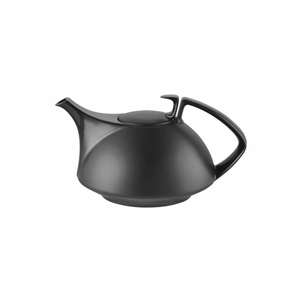 Rosenthal Teekanne TAC Gropius Black für 6 Personen, Porzellan, Schwarz, 1.35 L, 11280-105000-14230