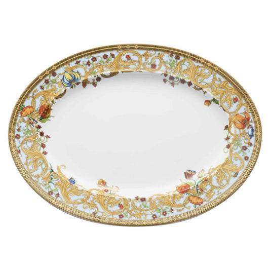 Rosenthal Versace Platte Le jardin de Versace, Porzellan, 34 cm, 19300-409609-12734