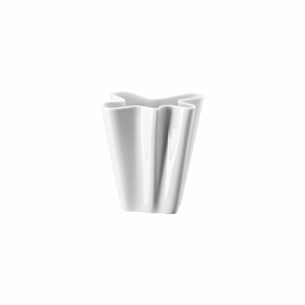 Rosenthal Vase Flux, Dekovase, Porzellan, Weiß, 14 cm, 14259-800001-26014